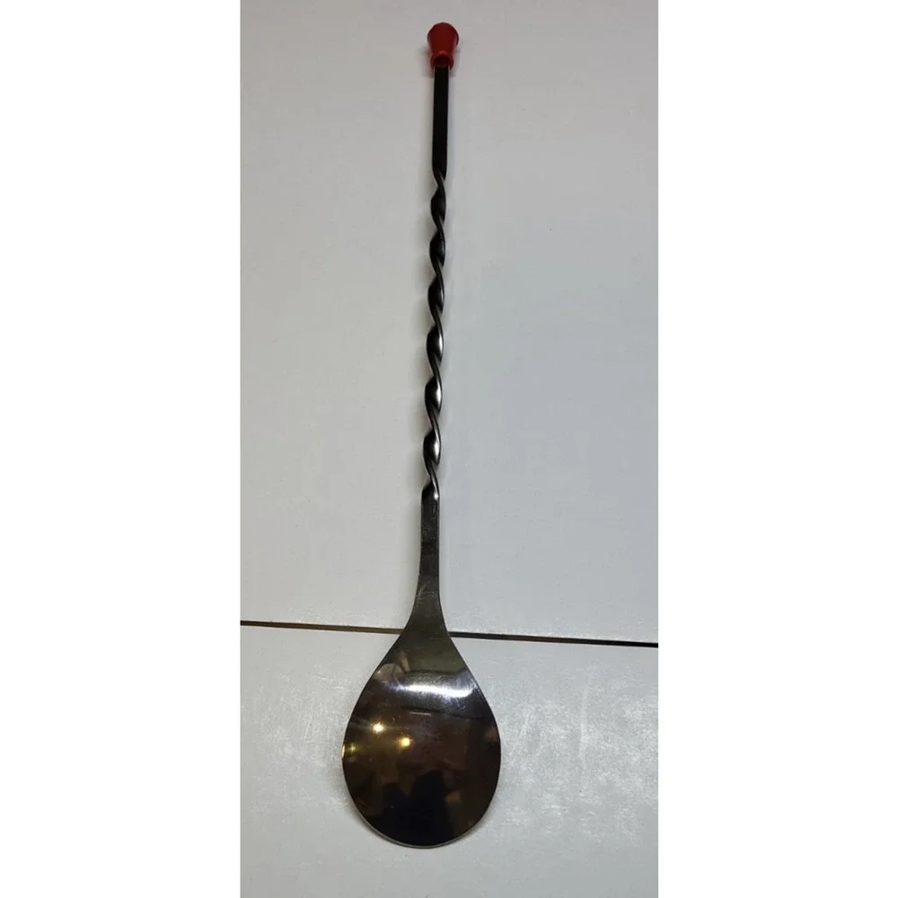 Vintage American Metalcraft 510K 10 in Bar Spoon MCM Mad Men Mid Century Modern